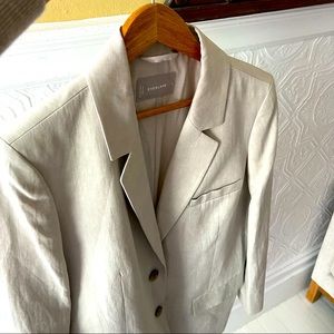 Everlane Linen Blazer Size 8 Sandstone